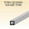 TUBO QUADRO IN  ALLUMINIO 10 X 10 X 1,3 MT.2  ARGENTO