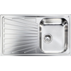 LAVELLO DA INCASSO "CM COMETA" INOX SALDATO  86 X 50 CM. 1 VASCA A DESTRA