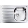 LAVELLO DA INCASSO "CM SIROS" INOX STAMPATO  79 X 50 CM. 1 VASCA A DESTRA