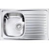 LAVELLO DA INCASSO "CM SIROS" INOX STAMPATO  79 X 50 CM. 1 VASCA A SINISTRA