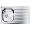 LAVELLO DA INCASSO "CM SIROS" INOX STAMPATO  86 X 50 CM. 1 VASCA A SINISTRA