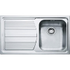 LAVELLO DA INCASSO "FRANKE LOGICA" INOX DEKOR  86 X 50 CM. 1 VASCA A DESTRA