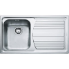 LAVELLO DA INCASSO "FRANKE LOGICA" INOX DEKOR  86 X 50 CM. 1 VASCA A SINISTRA